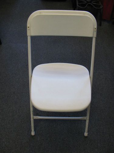 Samsonite Wedding White Folding Chairs  (Lot of 50)