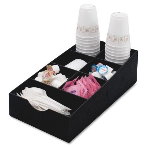 Condiment Caddy, 8 3/4w x 16d x 5 1/4h, Black