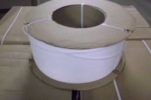 White Poly Banding Strap(3/8&#034;) 250#   P3225-9 9MMX12900