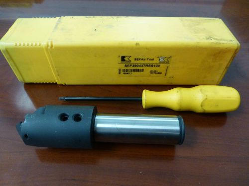 Kennametal Combo Chamfer &amp; Drill Tool Holder, SEF390437RSS100, Mfg.#1604301