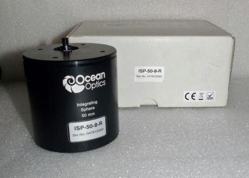 NEW OCEAN OPTICS ISP-50-8-R INTEGRATING SPHERE 50MM FOR REFLECTANCE 600 µm