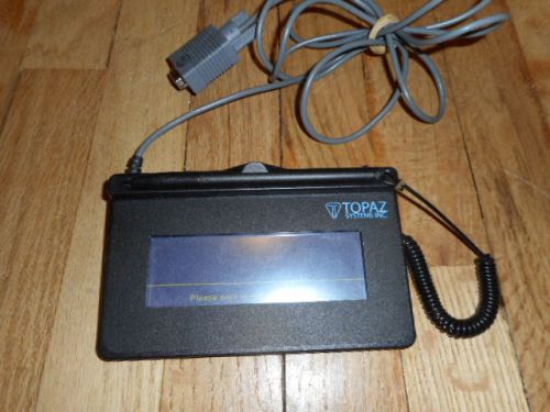 Topaz SigLite T-S460-B-R 1x5 Electronic Signature Pad with Stylus