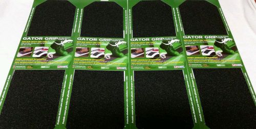 (4) NEW INCOM RE629BL GATOR GRIT 6&#034; X 21&#034; STRIP  BLACK SAFETY ANTI SLIP TAPE