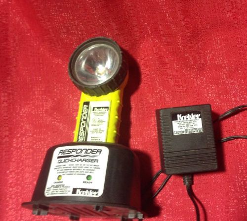 Koehler Flashlight Rechargeable Firefighter Firefighting Responder Used Light