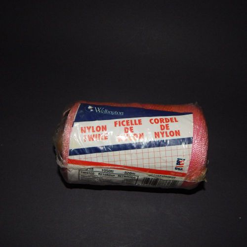 Wellington Nylon Twine NO# 18 1050 Feet 320m  PINK  USA   NIP NEW