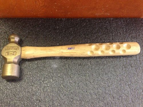 AMPCO H-2 BRASS BALL PEEN HAMMER (EXCELLENT)