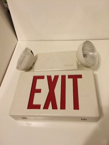 Cooper Lighting Sure-lites. Red Loght Exit Sign, Part Number CCXDHMB