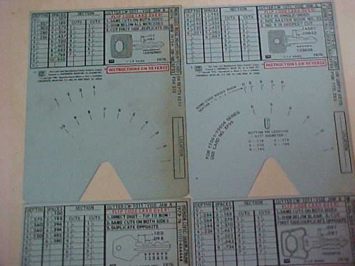 HPC Code Key Machine cards, XF53, XF70, XF71, XF94, set #5Locksmith, key maker