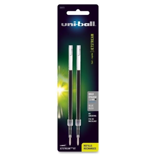 Uni-Ball Jetstream Ballpoint Pen Refill - Bold Point - Blue - 2/Pk - SAN35973