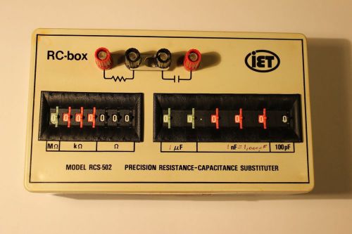 IET Labs RCS-502 0.1% ACCURACY RESISTANCE-CAPACITANCE SUBSTITUTER