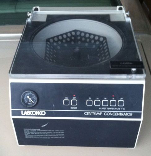 2 Units LABCONCO CENTRIVAP COLD TRAP &amp; CONCENTRATOR CENTRIFUGE 78110-00 78100-00