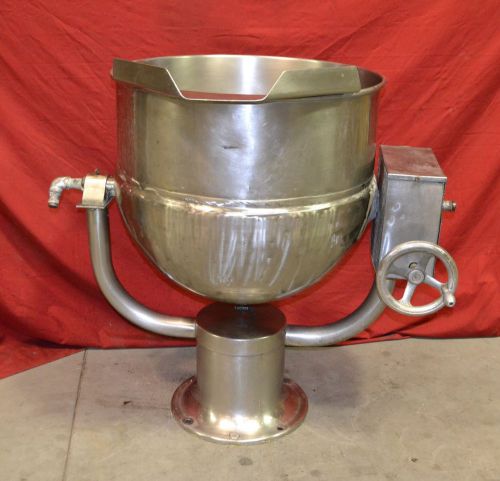 Dover/ Groen D-40 40Gal. Stainless Direct Steam Jacketed Tilting Pedestal Kettle