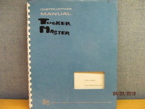 TEKTRONIX RM181:  Rack-Mounting Time-Mark Generator Instruction w/schematics