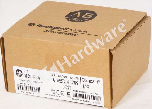 New Sealed Allen Bradley 1769-PB4 /A CompactLogix Power Supply 24V DC Input