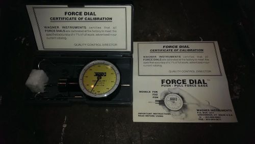 WAGNER FORCE DIAL INDICATOR MODEL FDK 2 1 LB X .010 LB , 500 GR X 5GR