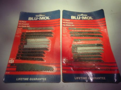 Blue-Mol 22 jig saw blades, all purpose , universal 1/4 inch shank ______SE-178