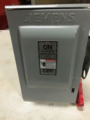 SIEMENS SAFETY SWITCH 30 AMP HNF361R