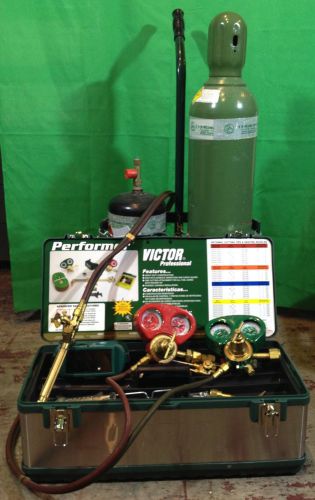 Cutting And Welding Victor, Oxigen 80 cf, Acetylene 40 cf, Cart