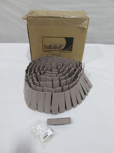 NEW HABASIT 1843 SNAP ON ACETAL BROWN CONVEYOR 120X3-1/4 IN BELT D353651