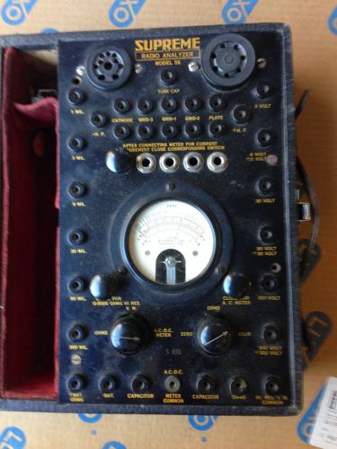 VINTAGE SUPREME RADIO ANALYZER MODEL 56