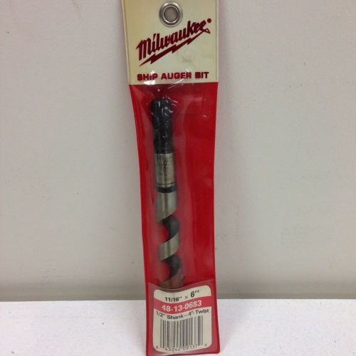 Milwaukee 48-13-0683 11/16 in. x 6 in. Ship Auger Bit