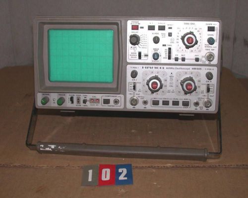 Hameg Ha meg 60 MHz dual trace oscilloscope HM 605  HM605 Works Free S&amp;h