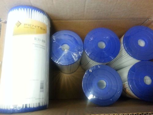 (6) PENTEK R30-BB PLEATED POLYESTER FILTER CARTRIDGES 30 MICRON