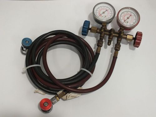 ROBINAIR A/C MANIFOLD GAUGE SET W/ HOSES FOR R-22 R-12 R-502