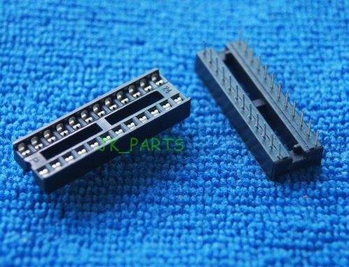 50 x New 24 pin 24pin IC Sockets Adaptor Solder Type