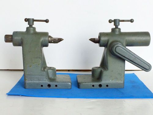 KO Lee Spring Loaded Tailstock Set B921 LH B921 RH 4 1/8&#034; Indexing Dividing Fab