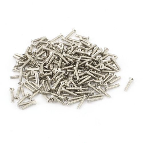 200pcs Magnetic Recessed Crosshead Phillips Pan Head Screw Bolt 2 x 8mm