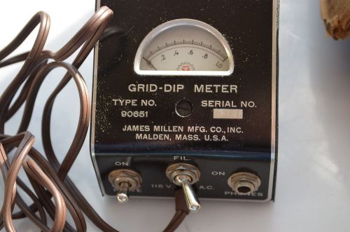 MILLEN GRID DIP METER DATES BACK INTO THE 1950S WORKING