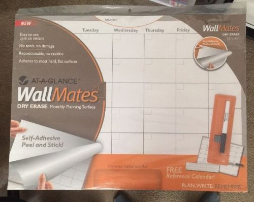 AT-A-GLANCE WallMates Dry-Erase Monthly Month Planning Surface, White, 18&#034; x 24&#034;