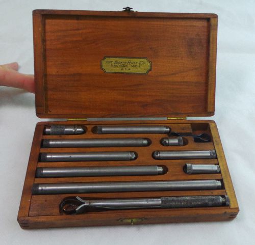 VINTAGE THE LUFKIN RULE COMAPNY BOX SET OF MICROMETERS 1/2&#034; - 6&#034; ORIGINAL USA