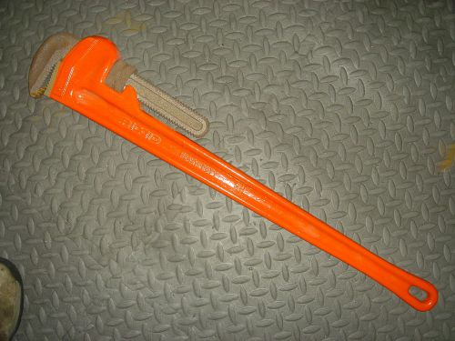 RIDGID Steel Straight Pipe Wrench 36&#034; Powdercoated USA Better than NEW