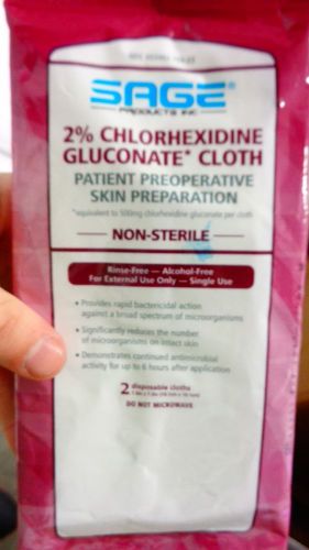 Sage 2% Chlorhexidine Gluconate Cloth Non Sterile