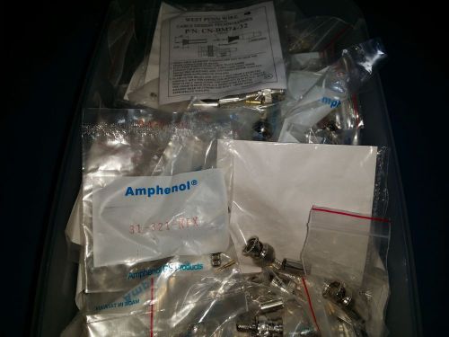 AMPHENOL &amp; WEST PENN WIRE BNC CONNECTORS-NEW QTY(168) LOT