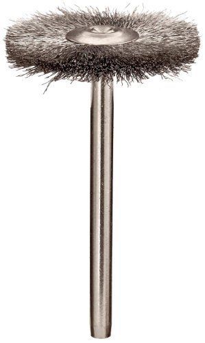 Weiler 0.003&#034; Wire Size  3/4&#034; Diameter  1/8&#034; Stem Size  Steel Bristles  Miniatur