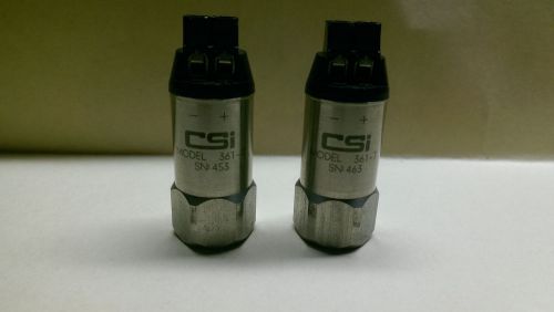 CSI Vibration Accelerometers Model 361-T, Serial No. 453 &amp; 463