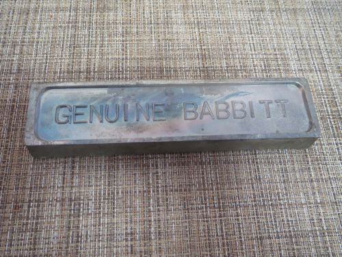 Babbitt Metal Bar Ingot 4 lb.