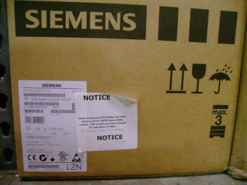 Sealed siemens vfd drive 6se644o-2uc31-5da1 for sale