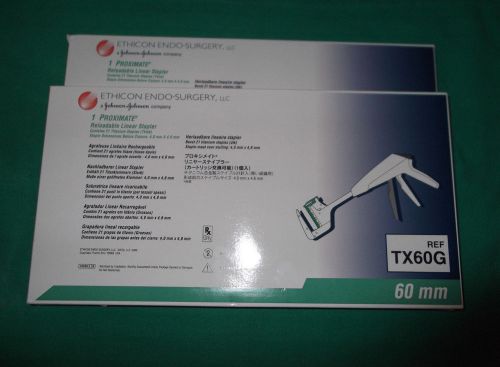 Ethicon Proximate Stapler TX60G- Lot of 2 (07-2017)