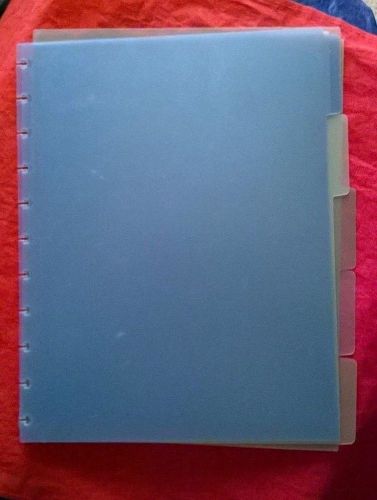 Levenger Circa Plastic 5-Tab Dividers, – Multi-colored Translucent- Used