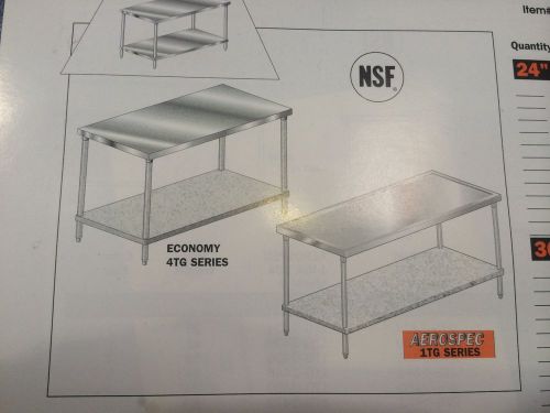 Aerospec 1tg-30108 series flat top galvanized steel under-shelf 30x108 new for sale