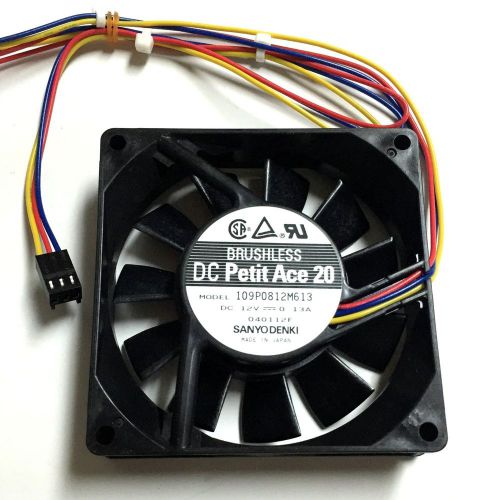 NEW Sanyo Denki 80 20 thin 12V fan JAPAN Dual Ball Bearing low profile PC READY