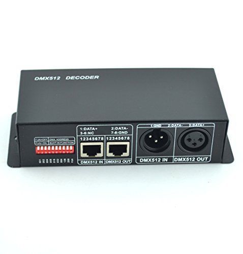 Samyo 3 Channels DMX-512 Decoder Controller Dimmer for RGB LED Strip Lamp Light