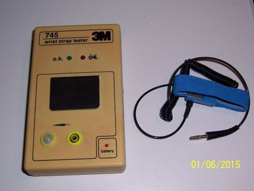 3M Model 745 Wrist Strap Tester Eletrical Testing Discharger, new wrist strap