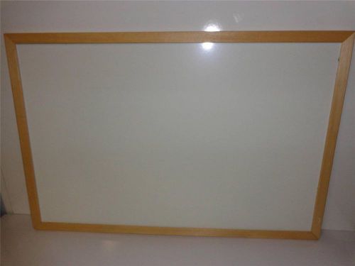 VINTAGE DOUBLE SIDE 24 X 36 WHITE DRY ERASE GREEN FELT BOARD WOOD FRAME