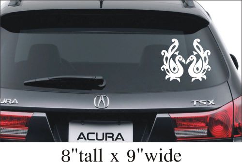 2X Duck Silhouette Funny Car Truck Bumper Vinyl Sticker Decal Decor Art -1923