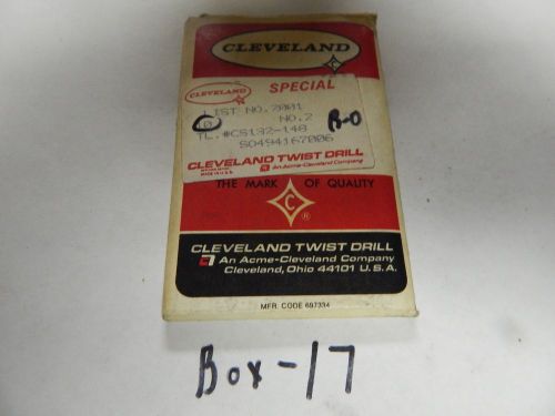 &#034;CLEVELAND&#034; Twist Drill Bits  #2 Size Lot of 10 Pcs